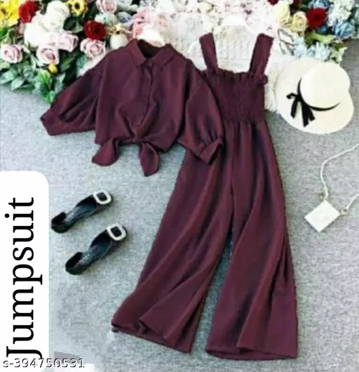 Maroon Jumpsuit